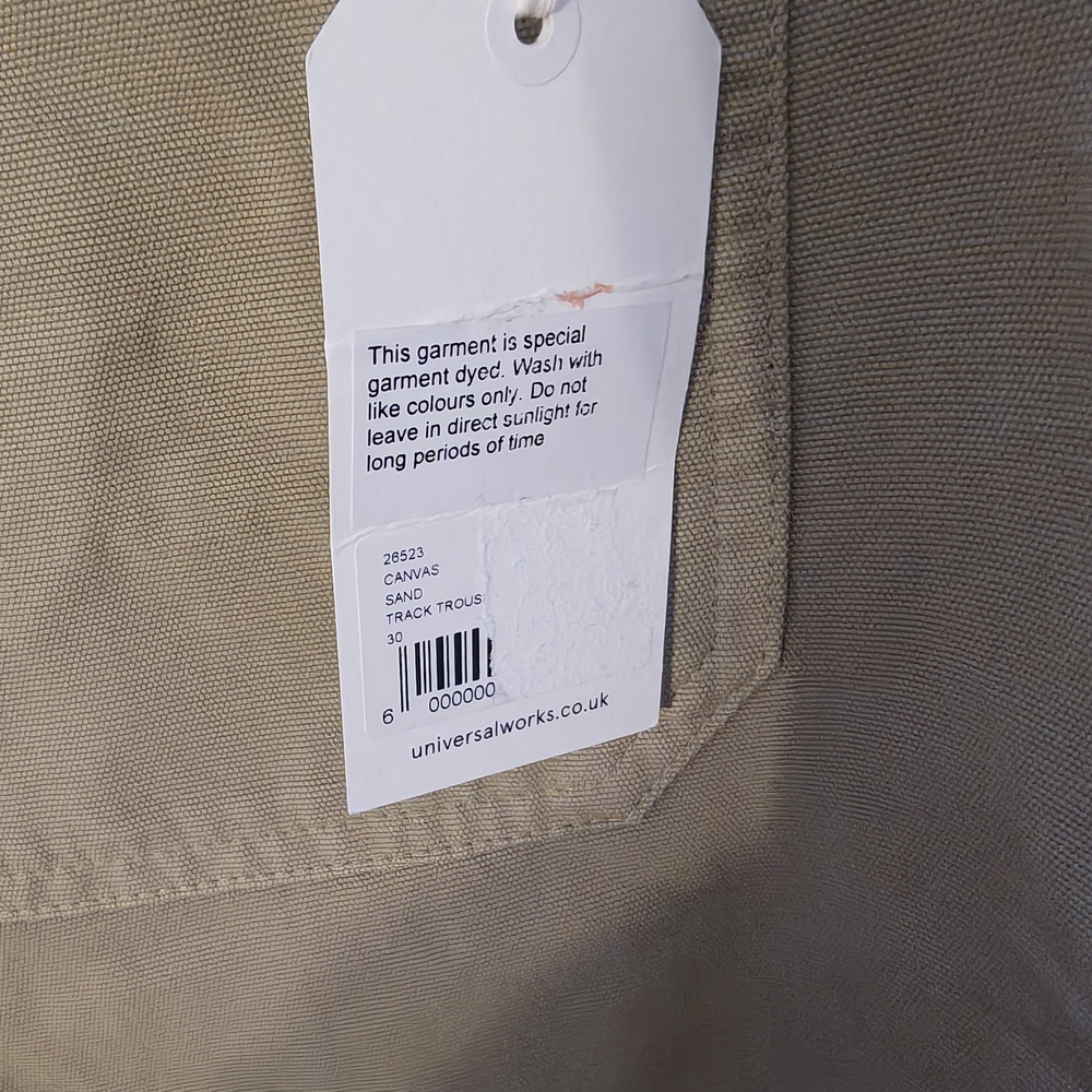 Universal Works Track Trouser - Sand - Picture 5 of 5